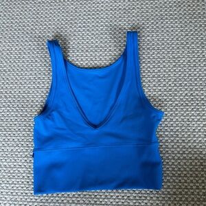 Lululemon Power Pivot Ribbed Tank Top in Blue 💙